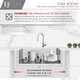 preview thumbnail 9 of 21, STYLISH 32 inch Stainless Steel 16G Double Bowl Low Divider Undermount Sink - Brushed Stainless Steel - 32" x 18" x 10"