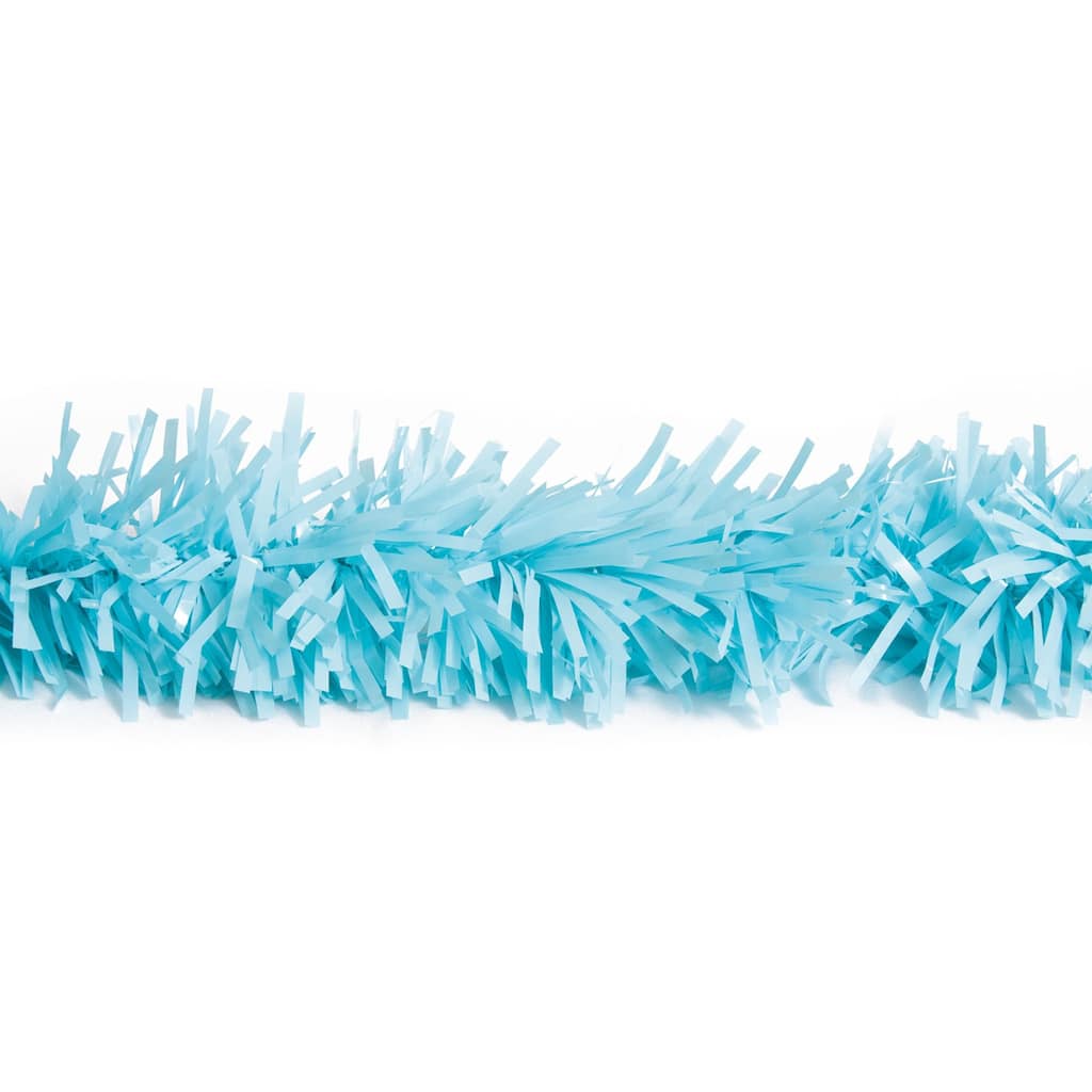 25' x 4" Sky Blue Tinsel Christmas Garland - Unlit