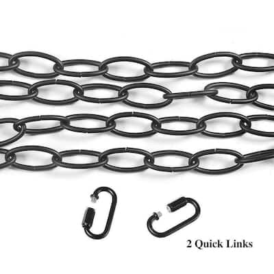 Black Long Chain 19.7ft for Chandelier Pendant Lights - 236.2 inches long