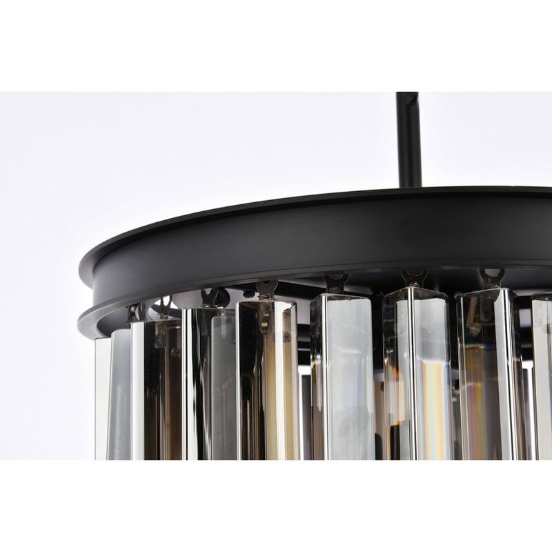 Royce Edge 3-Light Matte Black Pendant