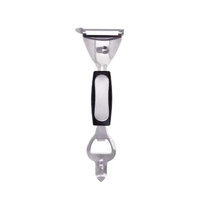 HIC Bar Bar Tools, Bottle Opener, Can Punch and Citrus Peeler, Japanese Stainless Steel, BPA Free, Set of 2