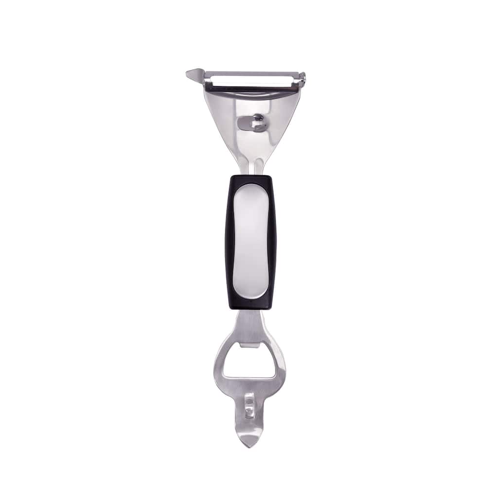 HIC Bar Bar Tools, Bottle Opener, Can Punch and Citrus Peeler, Japanese Stainless Steel, BPA Free, Set of 2