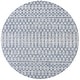 preview thumbnail 158 of 166, JONATHAN Y Trebol Moroccan Geometric Textured Weave Indoor/Outdoor Area Rug 8' Round - Light Gray/Navy