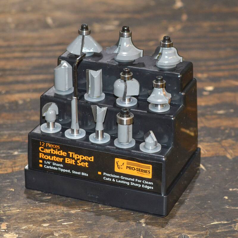 12 Piece Router Bit Set - 6"Lx4.74"Wx3.5"H