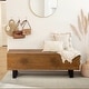 preview thumbnail 2 of 10, COSIEST Outdoor Patio Log Bench, Rectangular MgO Garden Bench - 11.8"D x 48.4"W x 17.7"H