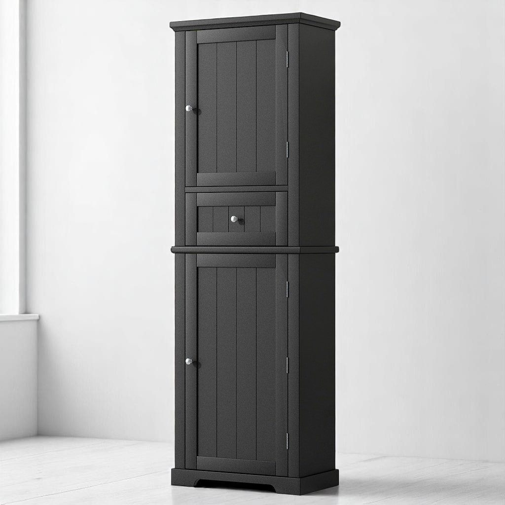 Freestanding Bathroom Cabinet with 2 Doors, 1 Drawer, Adjustable Shelf & Anti-Tip Device, 67.3'' Tall