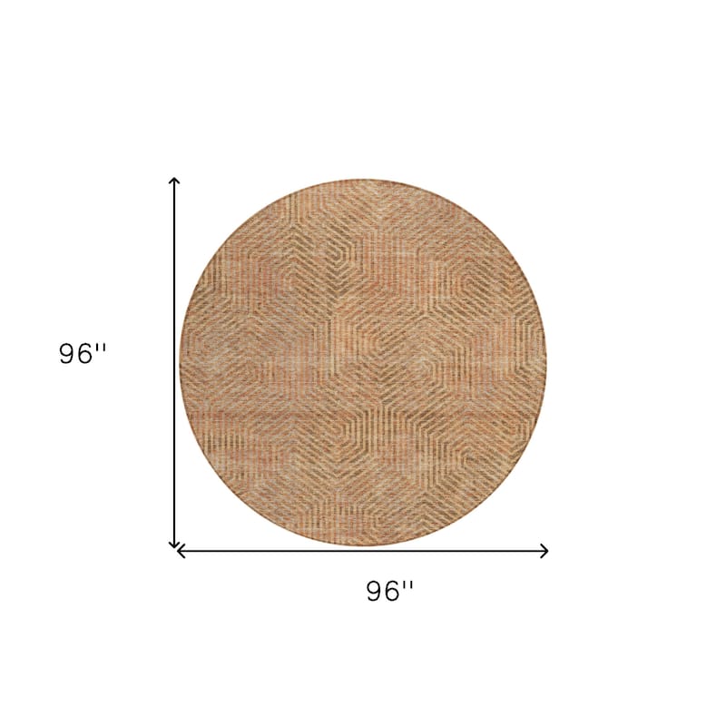 HomeRoots Geometric Transitional Rectangle Outdoor Rug