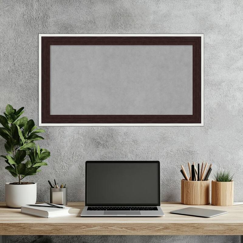 Amanti Art Maya Espresso Silver Framed