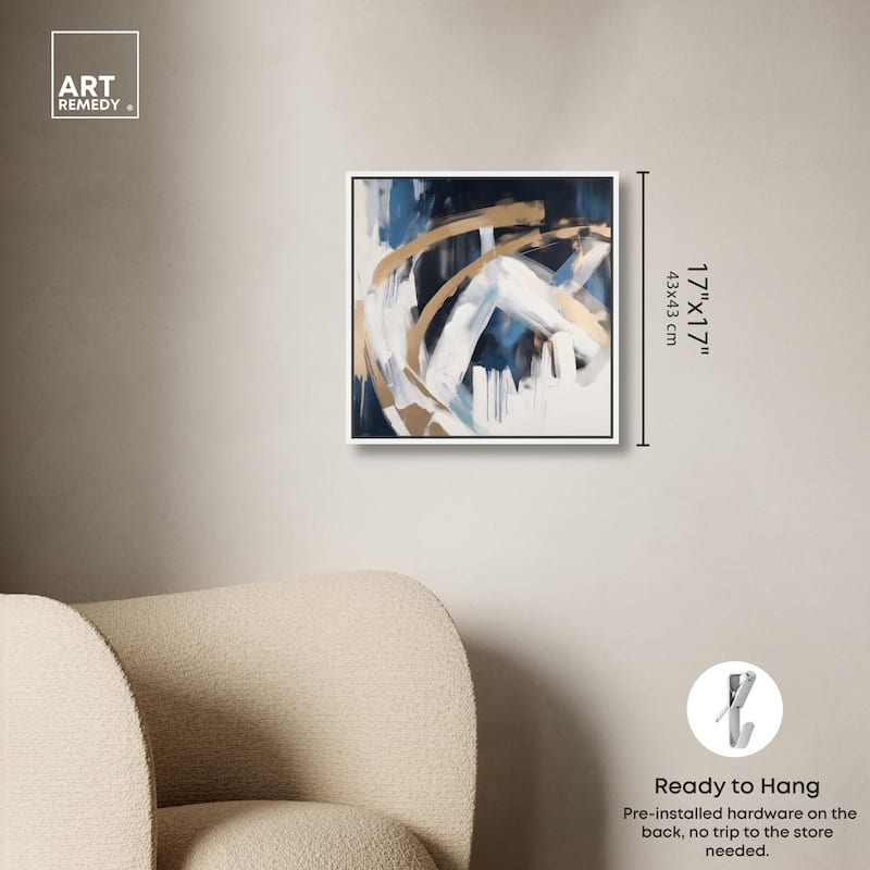 Golden Vortex II Canvas by Art Remedy