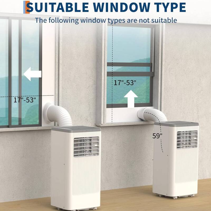 10000 BTUs Portable Air Conditioners with Heater for 450 Sq. Ft. - N/A