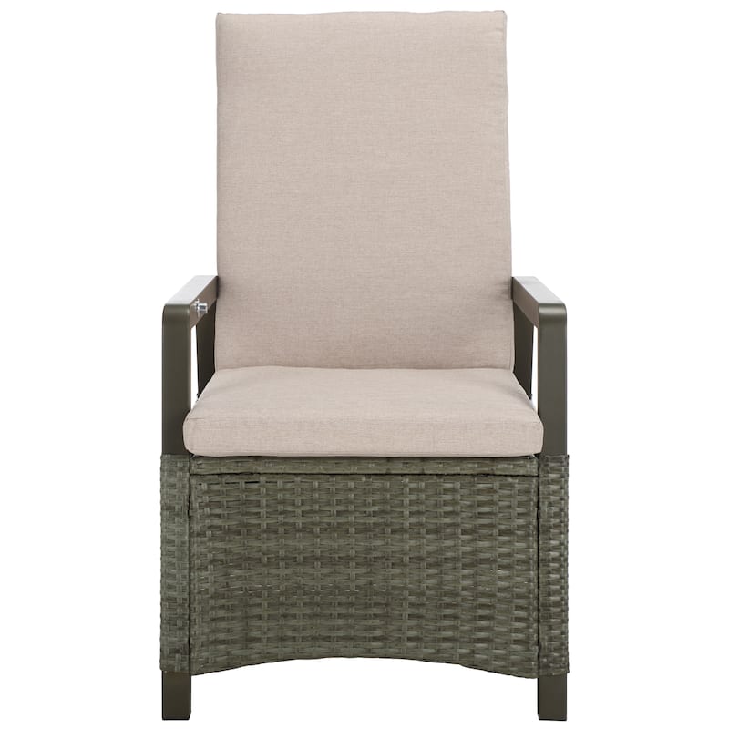 SAFAVIEH Outdoor Patio Furniture Herman Recliner Chair - 22"W x 32"D x 42"H