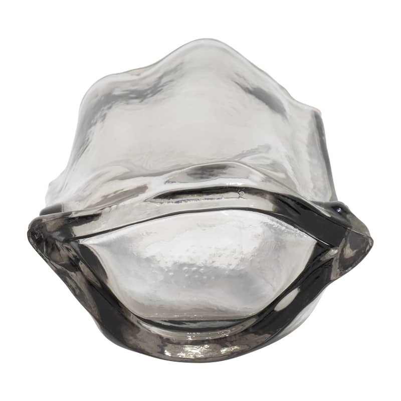 Sagebrook Home Glass Smoke Cylinder Paper Bag Vase