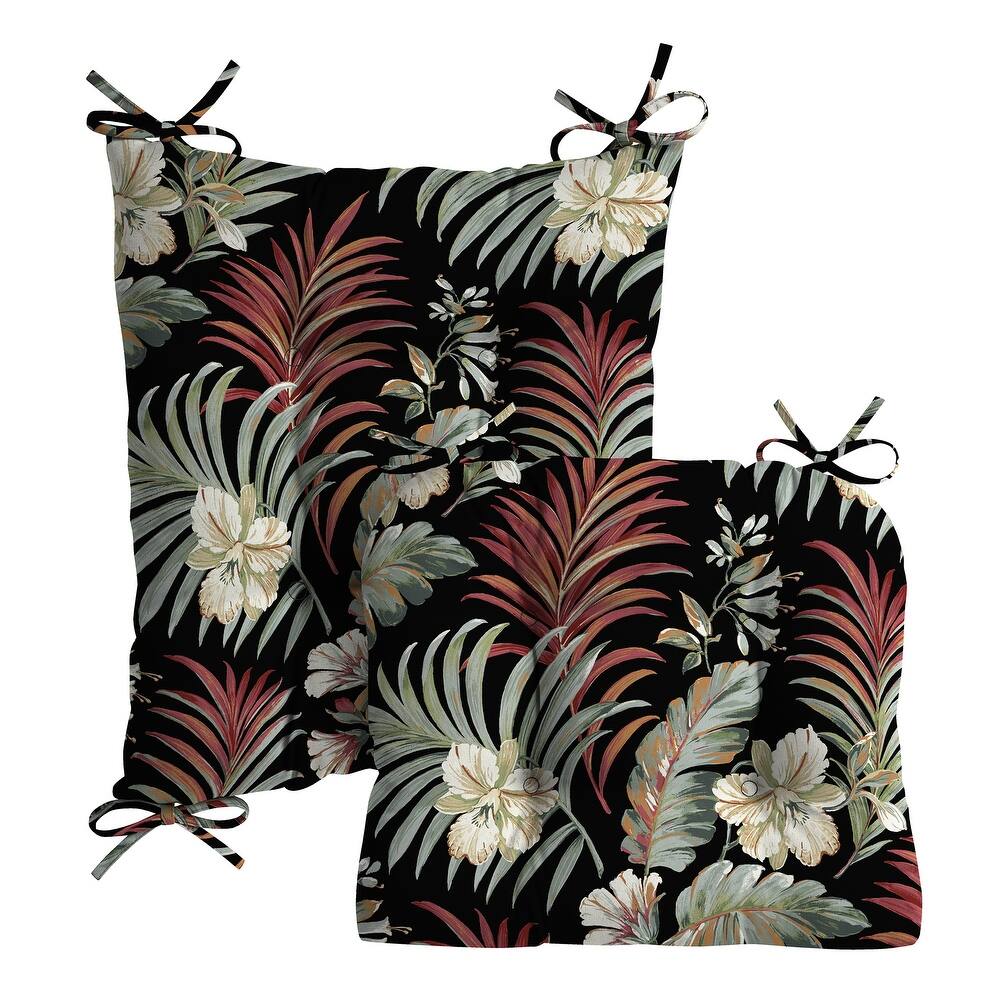 ARDEN Plush Indoor/Outdoor Rocking Chair Cushion Set