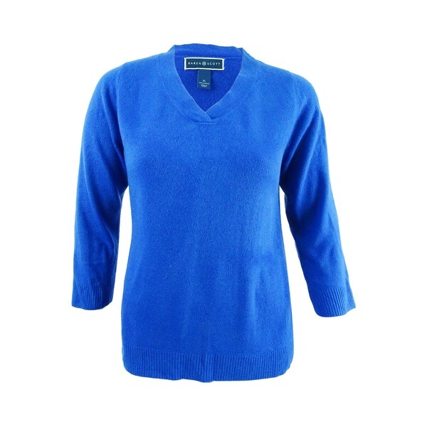 karen scott v neck sweater