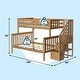 preview thumbnail 29 of 35, Max & Lily Twin over Full Bunk Bed with Staircase