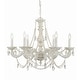 preview thumbnail 1 of 5, Crystorama Lighting Group Paris Market 6 Light 28" Wide Chandelier Antique White