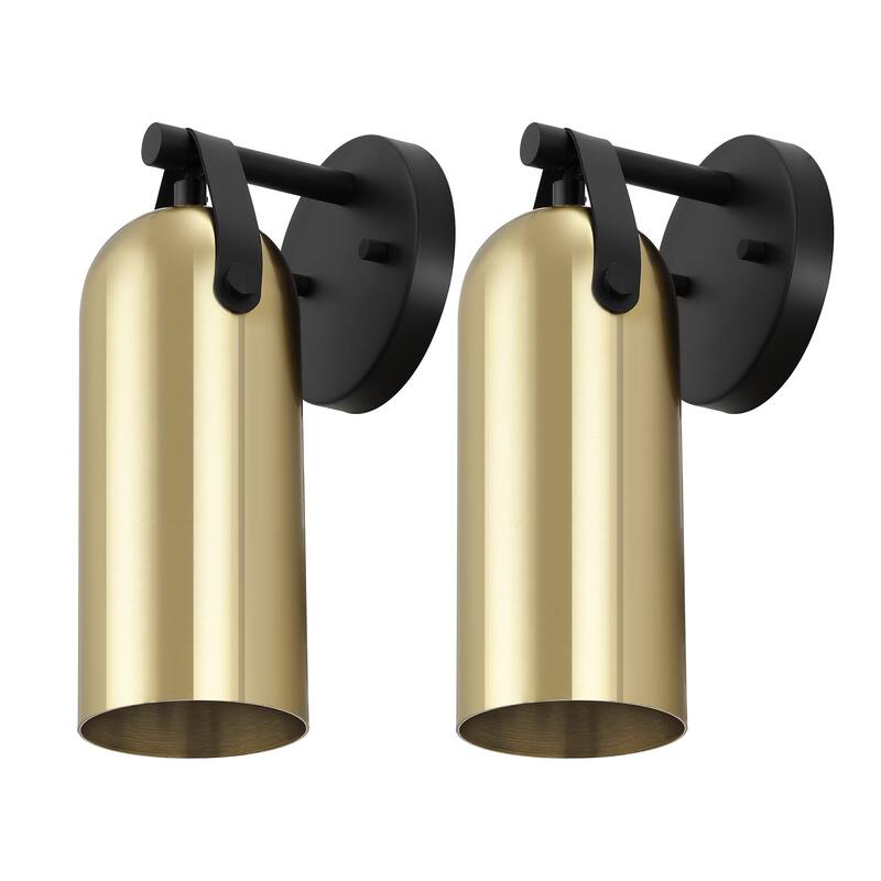 SAFAVIEH Lighting Ranya 6-inch Downward Light Wall Sconce with Bulbs (Set of 2) - 5.5 In. W x 5.1 In. D x 12 In. H - 6Wx5Dx12H