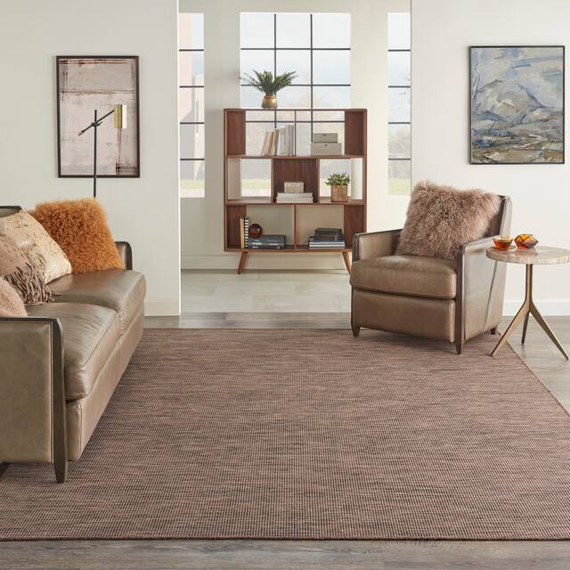 Nourison Positano Ombre Casual Modern Indoor/Outdoor Rug - 4' x 6' - Natural