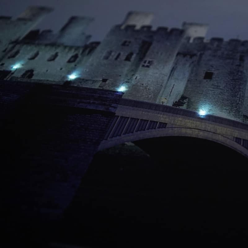 LED Lighted Conwy Castle in Wales Scene Canvas Wall Art 15.75" x 23.5"