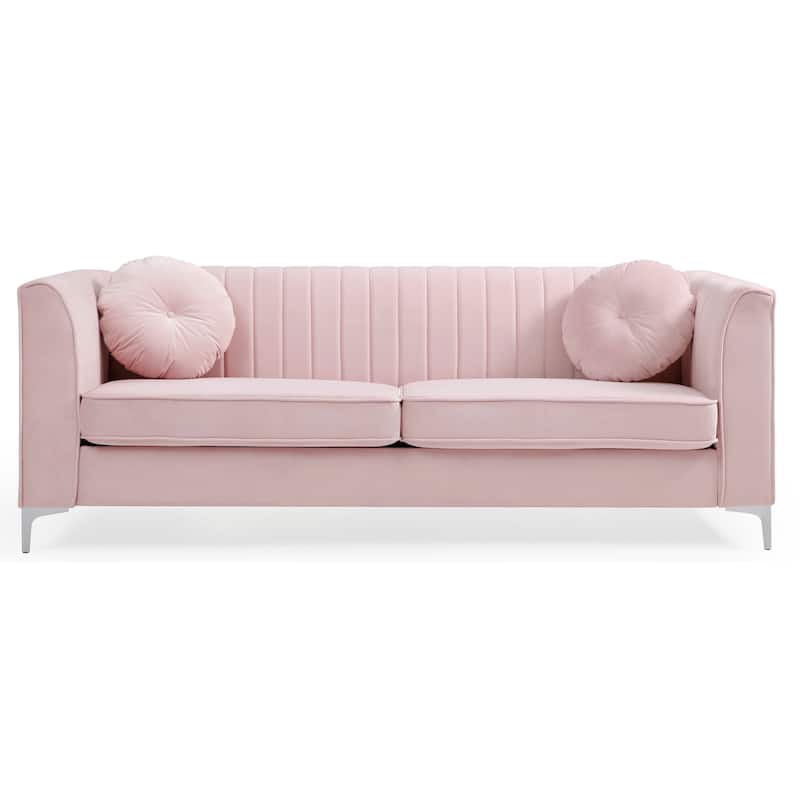 Delray Velvet Tufted Sofa