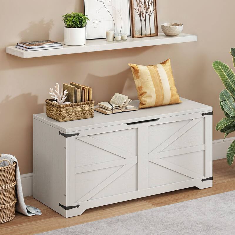 39" Lift-Top Storage Chest Storage Bench Organizer for Entryway, Bedroom, Living Room