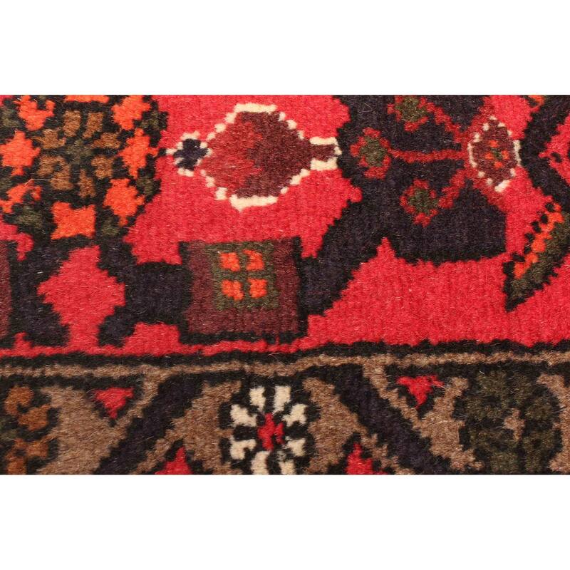 ECARPETGALLERY Hand-knotted Andelz Red Wool Rug - 4'4 x 6'5