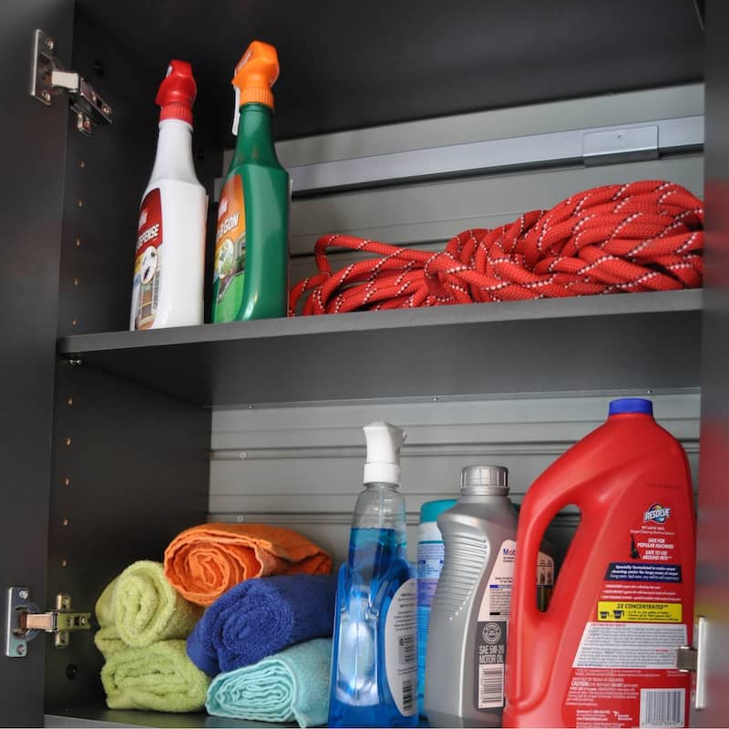 Flow Wall 24 Piece PVC Indoor Deluxe Cabinet Storage Set