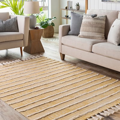 Artistic Weavers Bolat Handmade Bohemian Stripe Cotton Area Rug