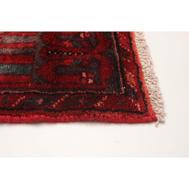 ECARPETGALLERY Hand-knotted Andelz Red Wool Rug - 4'5 x 8'6