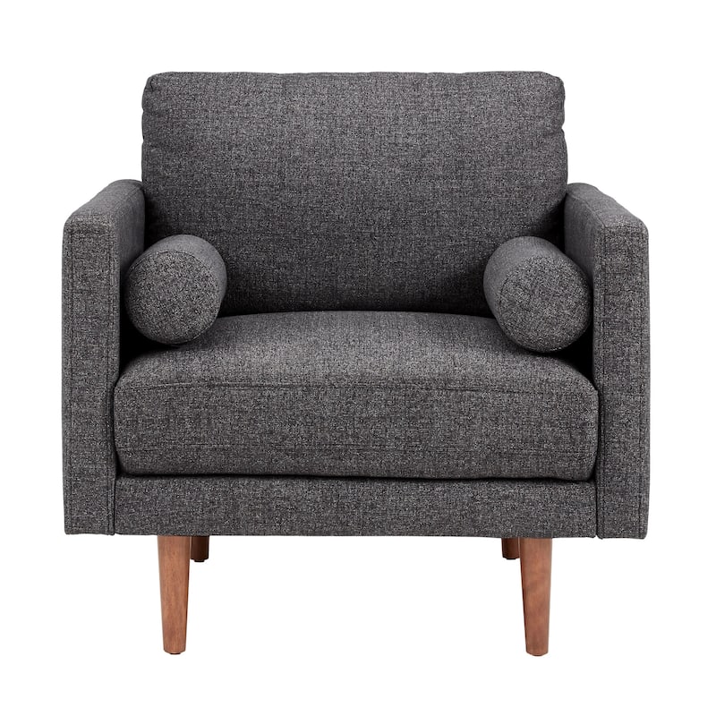 Oana Mid-Century Tapered Leg Chair with Pillows by iNSPIRE Q Modern