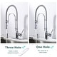 preview thumbnail 59 of 87, WOWOW Single Handle Gooseneck Pull Down Sprayer Kitchen Faucet