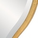preview thumbnail 5 of 4, Uttermost Aneta Large Gold Round Mirror - 60"W x 60"H x 0.67"D
