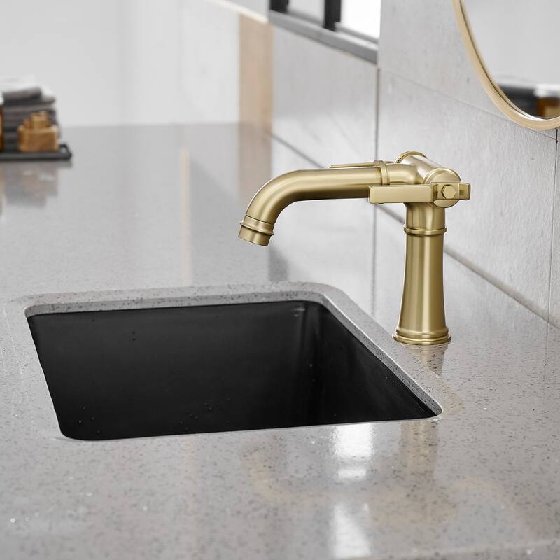 Industrial Style Two Handle Bathroom Faucet