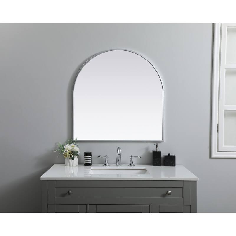 Elegant Lighting MR1A3030 Ayra 30" Diameter Modern Arched Bathroom