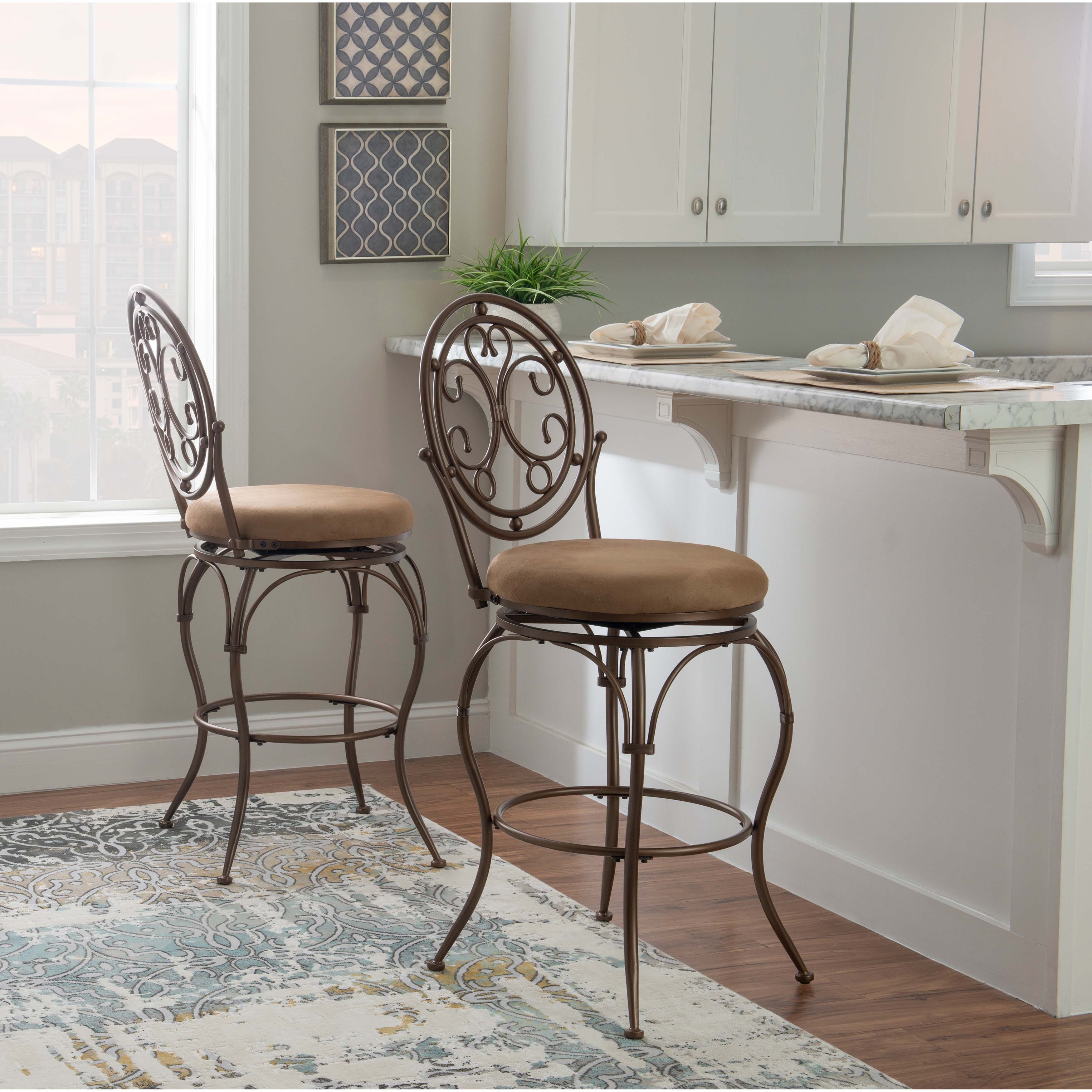 Powell aberdeen counter 2025 stool with arms