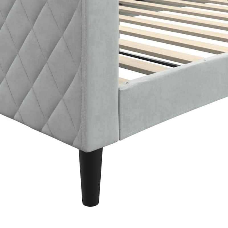 vidaXL Day Bed Upholstered Daybed Sofa Bed for Bedroom Living Room Velvet