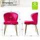 preview thumbnail 26 of 89, Aruna Accent Chair with Metal Legs 20''W X 19.5 ''D X 29''H by HULALA HOME