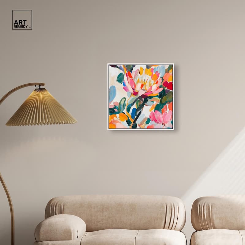 Lively Flora I Canvas by Art Remedy