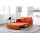 preview thumbnail 62 of 70, Velvet Loveseat Couch with Pull Out Bed Convertible Sleeper Sofa Bed
