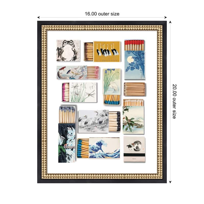 Kate and Laurel Japanese Matchbooks by Megan Ryan Framed Wall Art Print