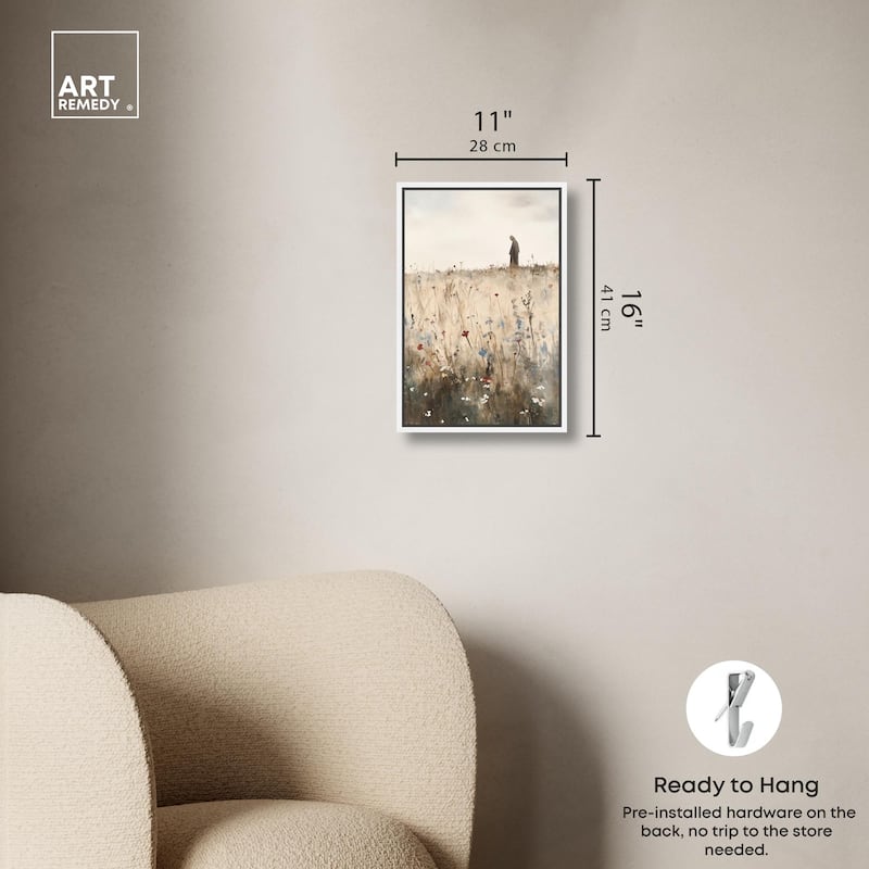 Ambling Monk Canvas by Art Remedy