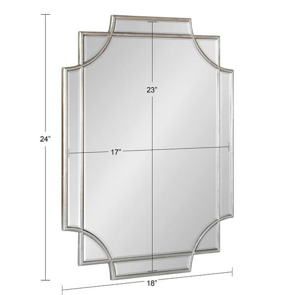 dimension image slide 16 of 18, Kate and Laurel Minuette Traditional Decorative Framed Wall Mirror