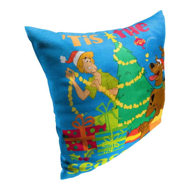 Warner Brothers Scooby Doo Tis The Season 18 Inch Throw Pillow