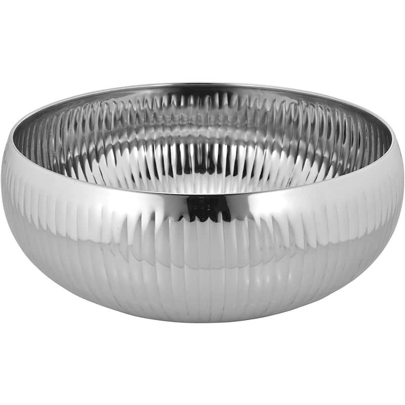 Sol Living Stainless Steel Salad Serving Bowl