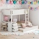 preview thumbnail 26 of 34, Twin-Over-Twin Bunk Bed with Twin size Trundle, Storage and Desk