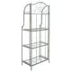 preview thumbnail 38 of 53, SAFAVIEH Amaris Victorian Wrought Iron 4-Tier Outdoor Bakers Rack. - 25" W x 15" D x 63" H
