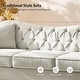 preview thumbnail 12 of 22, Mario Traditional 83"Wide Tufted Sofa With Solid Wood Legs and Pillows by HULALA HOME