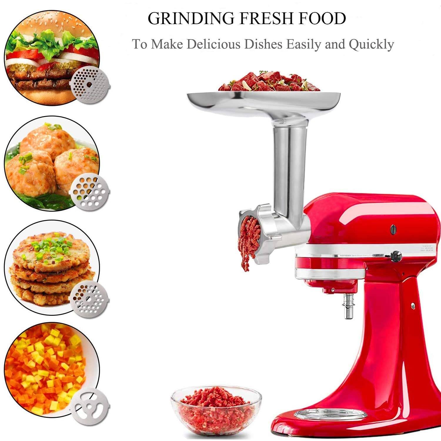 Meat Grinder Attachment for Stand Mixers, Accessories Included 2