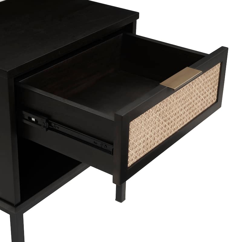 NPD Furniture Caine Rattan Nightstand