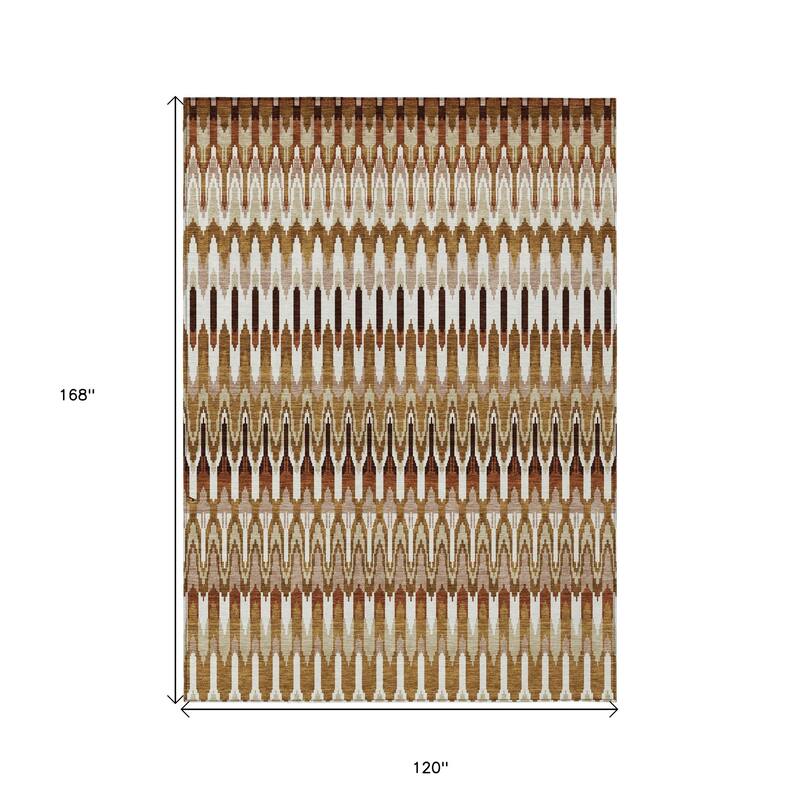 HomeRoots Southwestern Transitional Rectangle Outdoor Rug